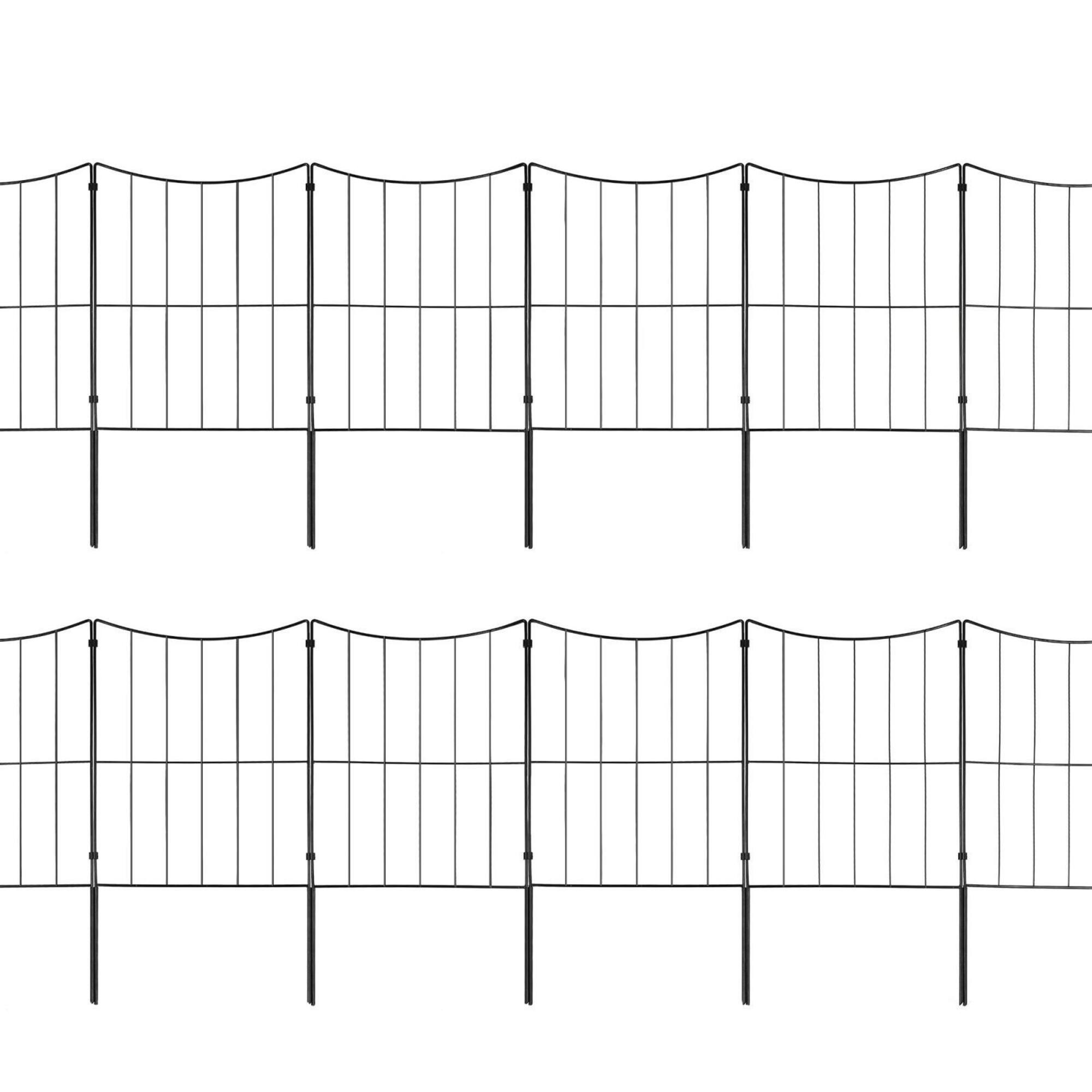 NEX™ 24" Black Lower Arc Garden Fence, 25ct.